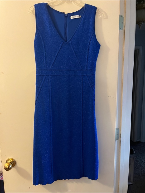 Calvin Klein Dresses & Skirts - Calvin Klein Cobalt Blue Sleeveless Sheath Dress